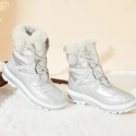 Womens Mid-Calf Boots Waterproof Winter Snow Boots