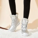 Womens Mid-Calf Boots Waterproof Winter Snow Boots