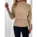 SHEIN Frenchy Turtleneck Lantern Sleeve Sweater