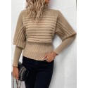 SHEIN Frenchy Turtleneck Lantern Sleeve Sweater