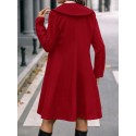 Women's Double-breasted Mid-length Woolen Coat