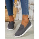 Latest Comfortable & Breathable Knitted Slip-on Sport Casual Shoe, Fashionable Flat Shoes