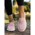 Latest Comfortable & Breathable Knitted Slip-on Sport Casual Shoe, Fashionable Flat Shoes