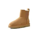 Womens Warm Fuzzy Chelsea Snow Winter Ankle Boots