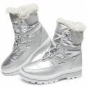 Womens Mid-Calf Boots Waterproof Winter Snow Boots