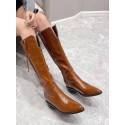 Women's Knee High Chunky Heel Pointed Toe Boots