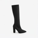 Women Pointed Toe Sock Boots