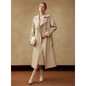 PREMIUM BELTED VISCOSE HERRINGBONE COAT