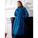 PREMIUM FUNNEL NECK WOOL-BLEND COAT