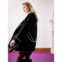 PREMIUM WOOL-BLEND CONTRAST STITCH COAT