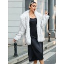 Women's Coat With Large Lapel