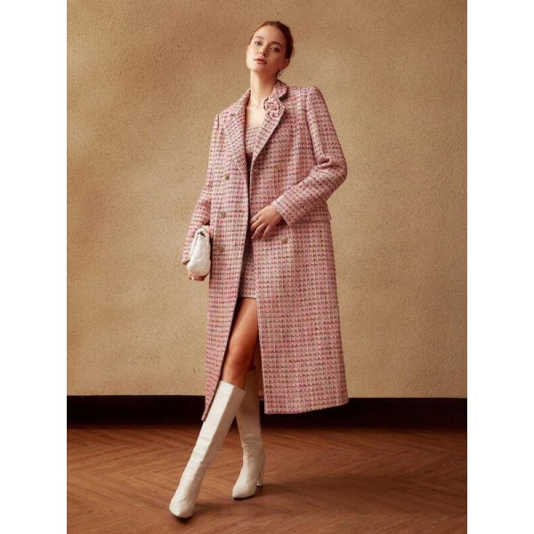 PREMIUM ROSETTE TWEED COAT