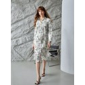 100% SILK SHIRT DRESS WITHOUT BELT