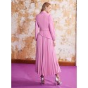 PREMIUM PLEATED BLAZER MAXI DRESS