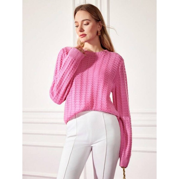 PREMIUM CASHMERE WOOL-BLEND KNIT SWEATER