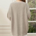 Women's Crewneck Batwing Long Sleeve Sweaters 